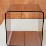 Table d'appoint, cube en plexiglas