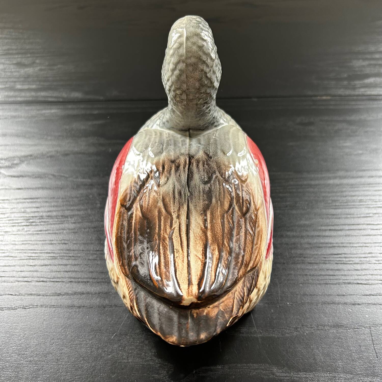 Green and pink duck terrine