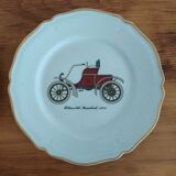 Lot 3 plates tacot vintage car porcelain