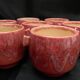 7 small ceramic pots by Jacques LACHENY. Saint Amand en Puisaye.