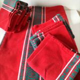Vintage Basque tablecloth and 12 napkins