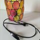 Bohemian mood lamp in Capiz shell and metal - Asian crafts