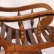 Rocking- chair in teak flesh