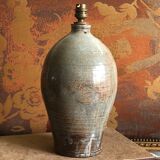 Sandstone lamp base.