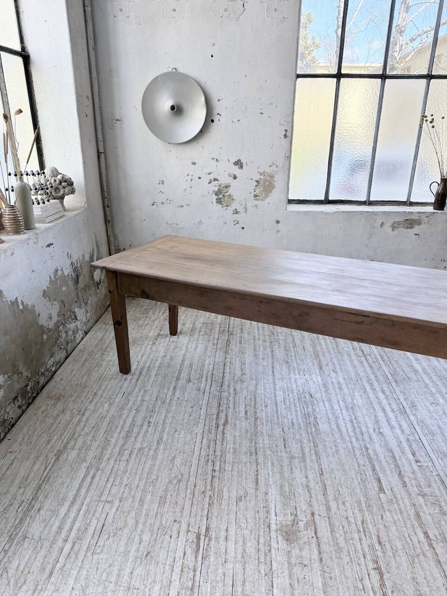 XL oak farmhouse table 1950 235cm
