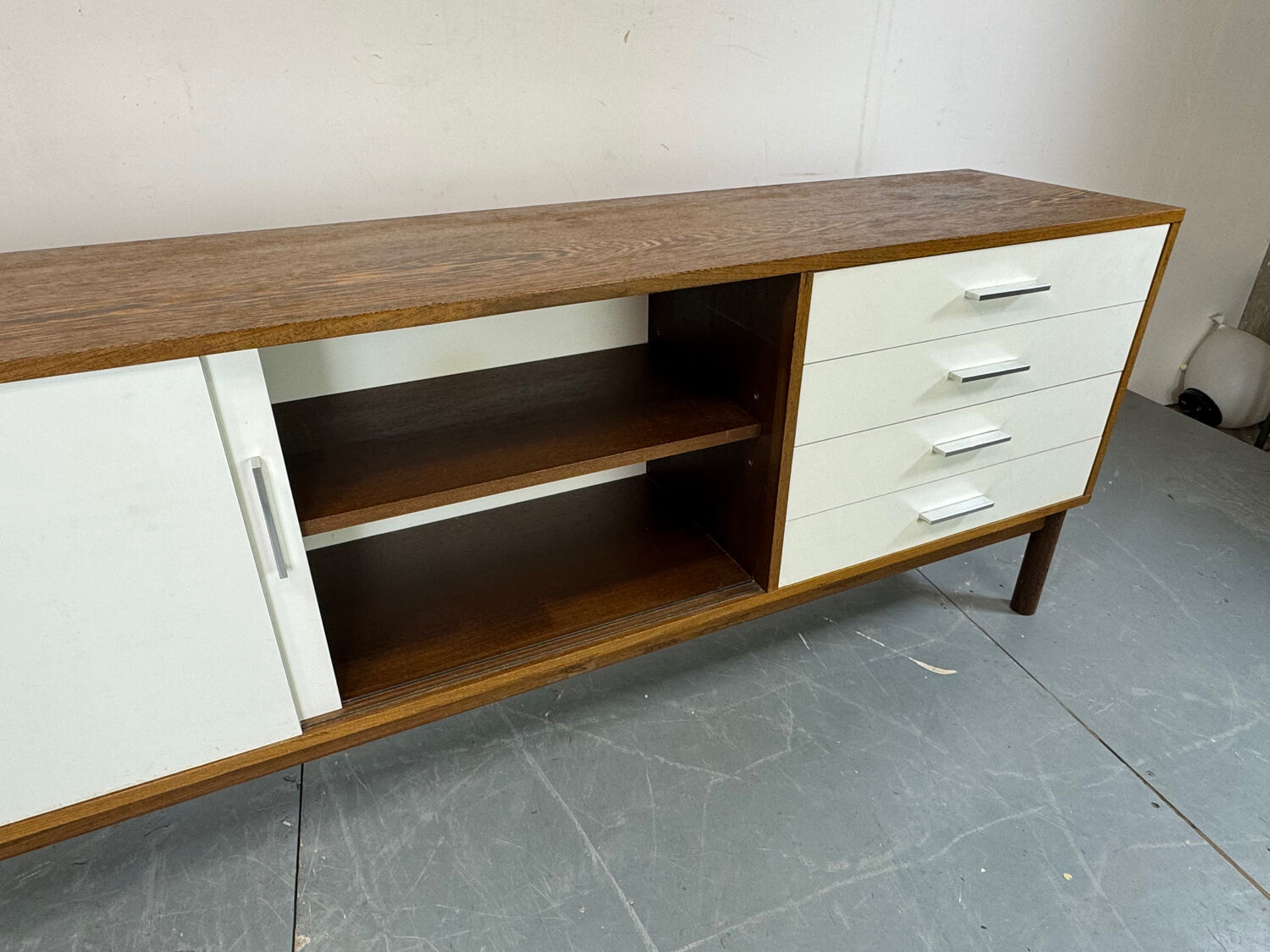 MCM sleek Martin Visser Wenge and Formica Credenza Sideboard, 1970s