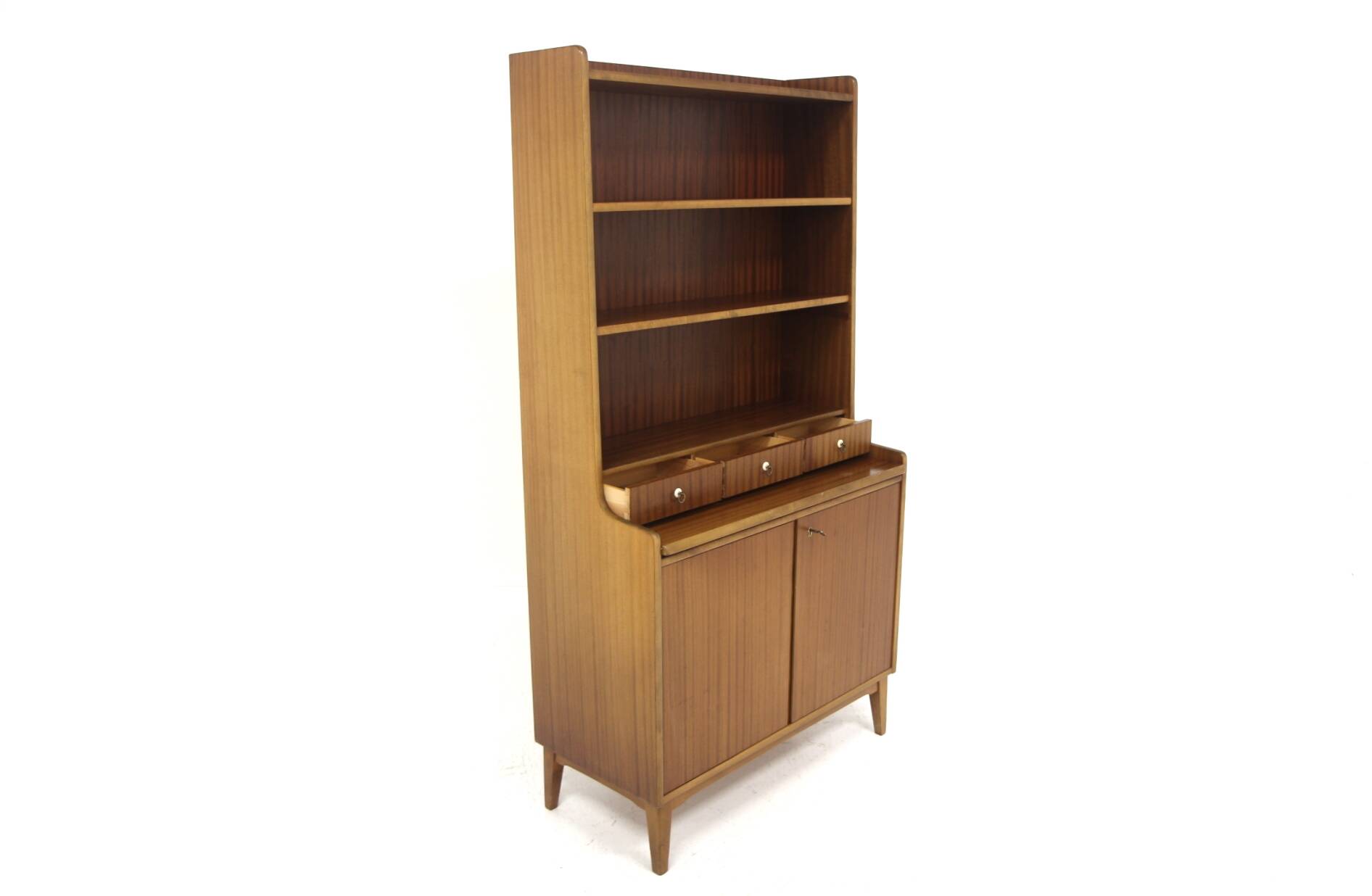 Scandinavian mahogany secretary desk, Denmark, 1950