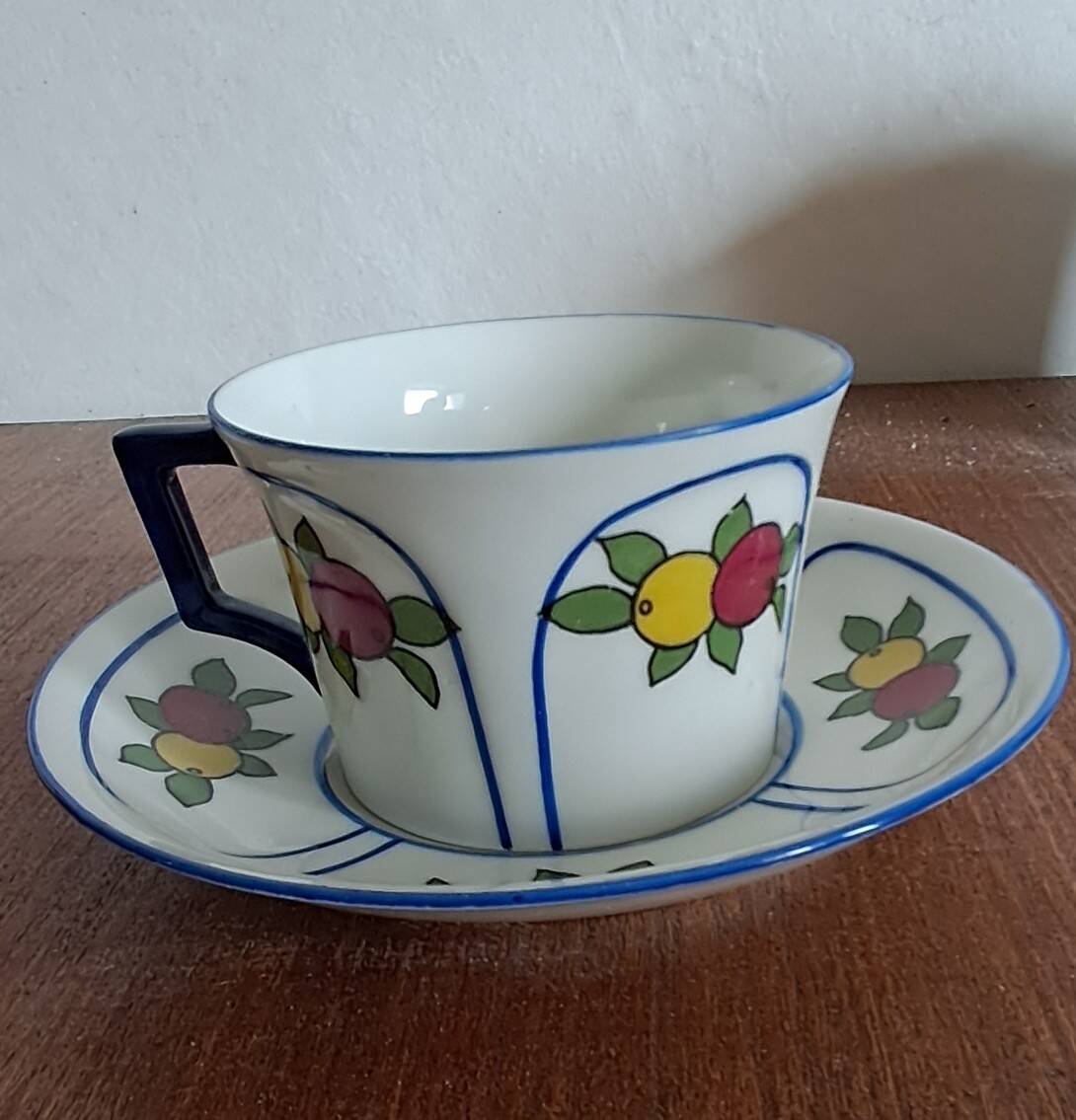 Coffee service in porcelain A. Lanternier & Co Limoges. 1960s.
