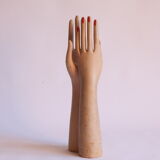 Wooden glove display mannequin hands, 1930s, set of 2.