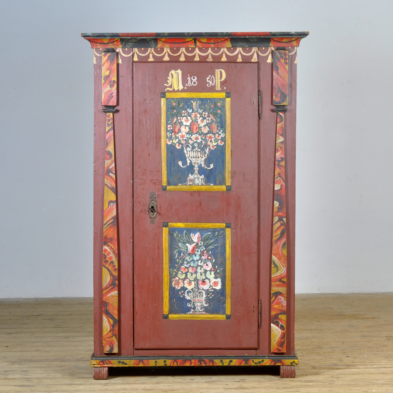 German wedding cabinet, dated 1850