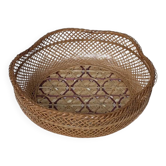 Corbeille tressée en fibre naturelle