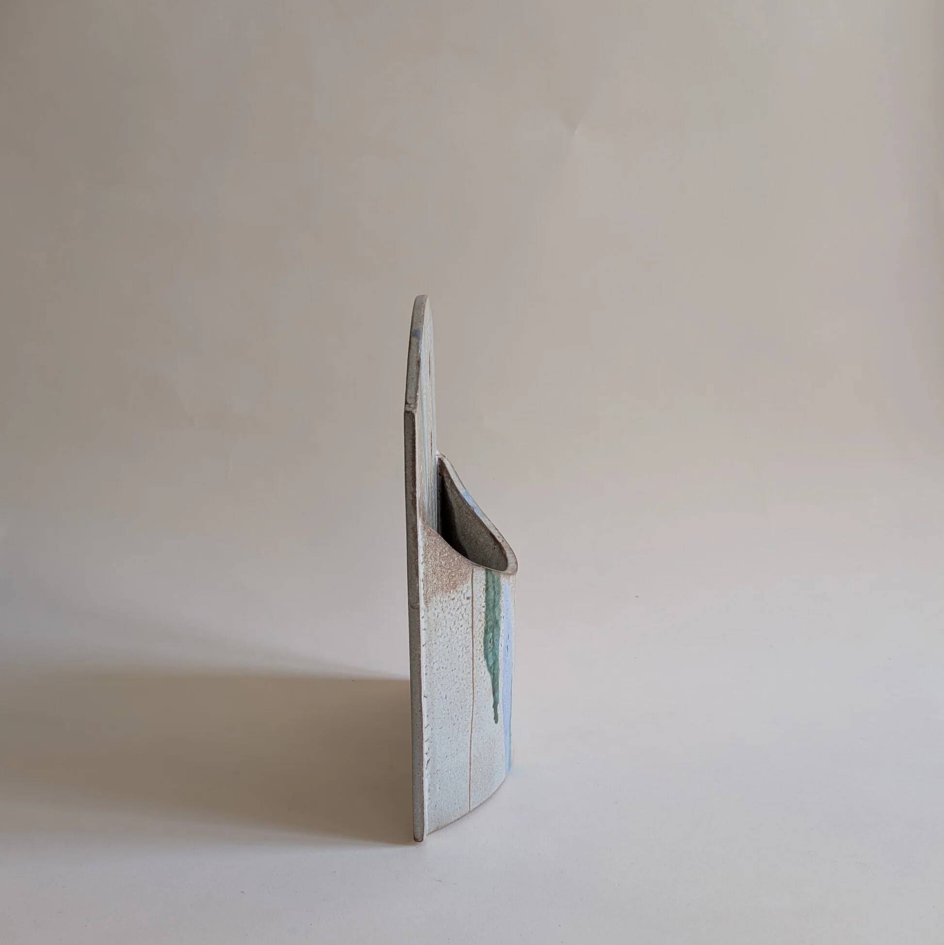 Ceramic wall trinket dish or vase