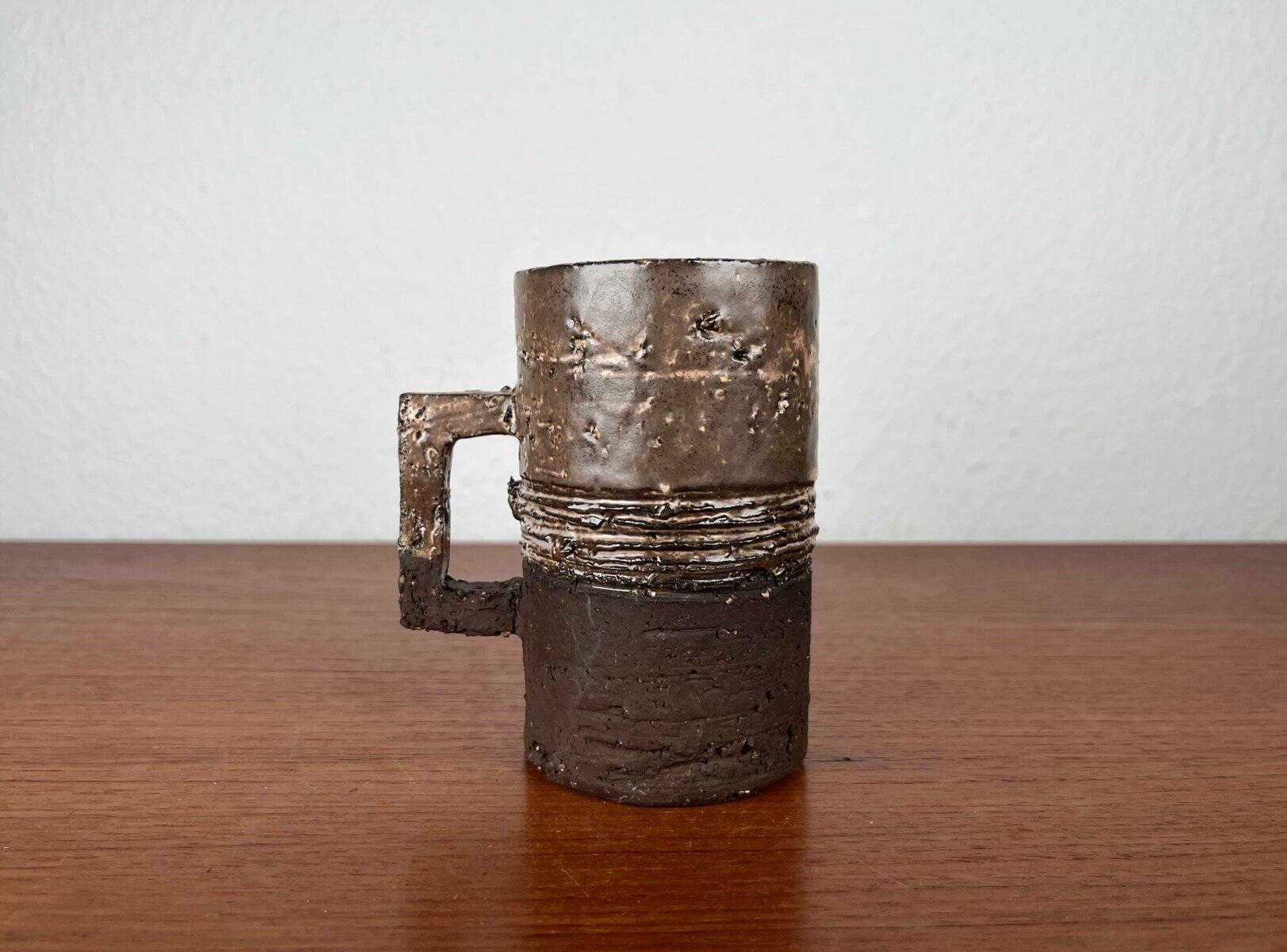 Mug Vase from Danish Modern Pottery Studio by Robert Rob Bentsen, 1960s