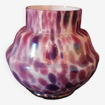 Pink leopard vase