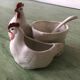 Roosters mustard salt and pepper shakers