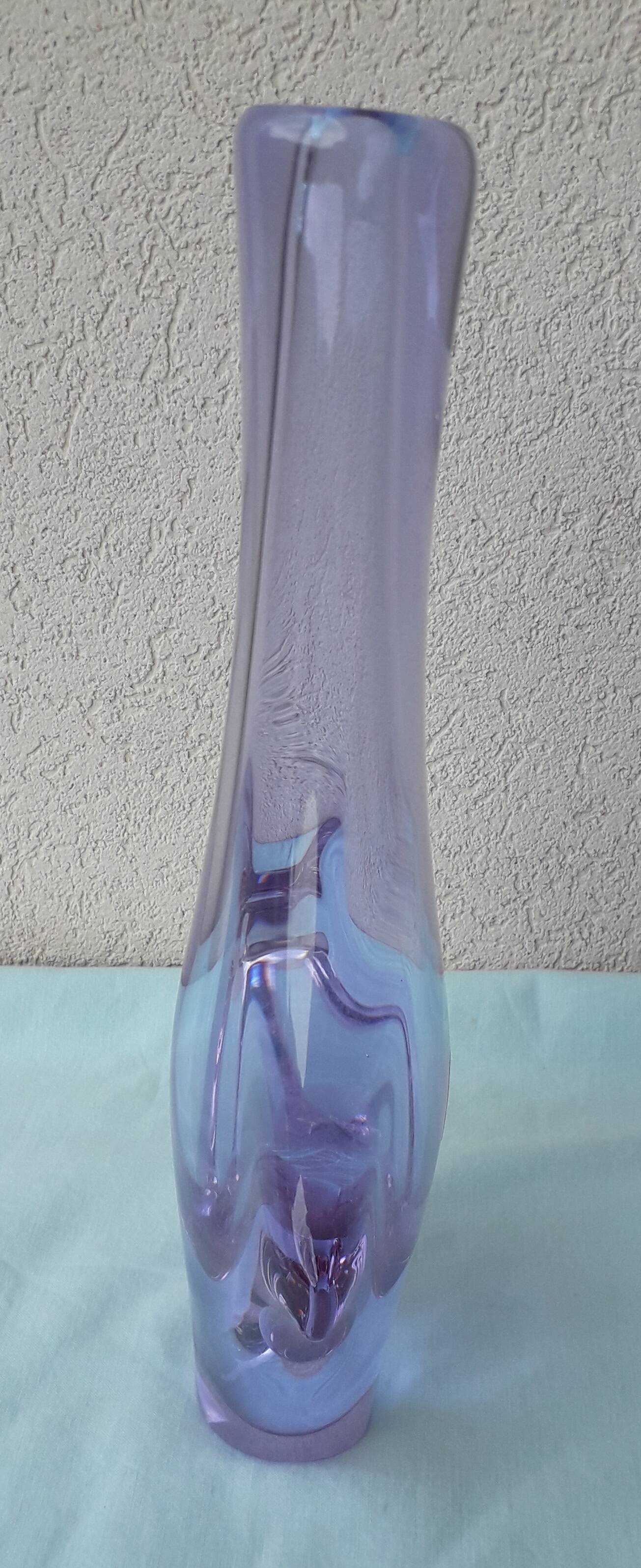 Glass vase Zelezny Brod