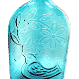 Glass decanter by Stelvia Italy 60s 70s
