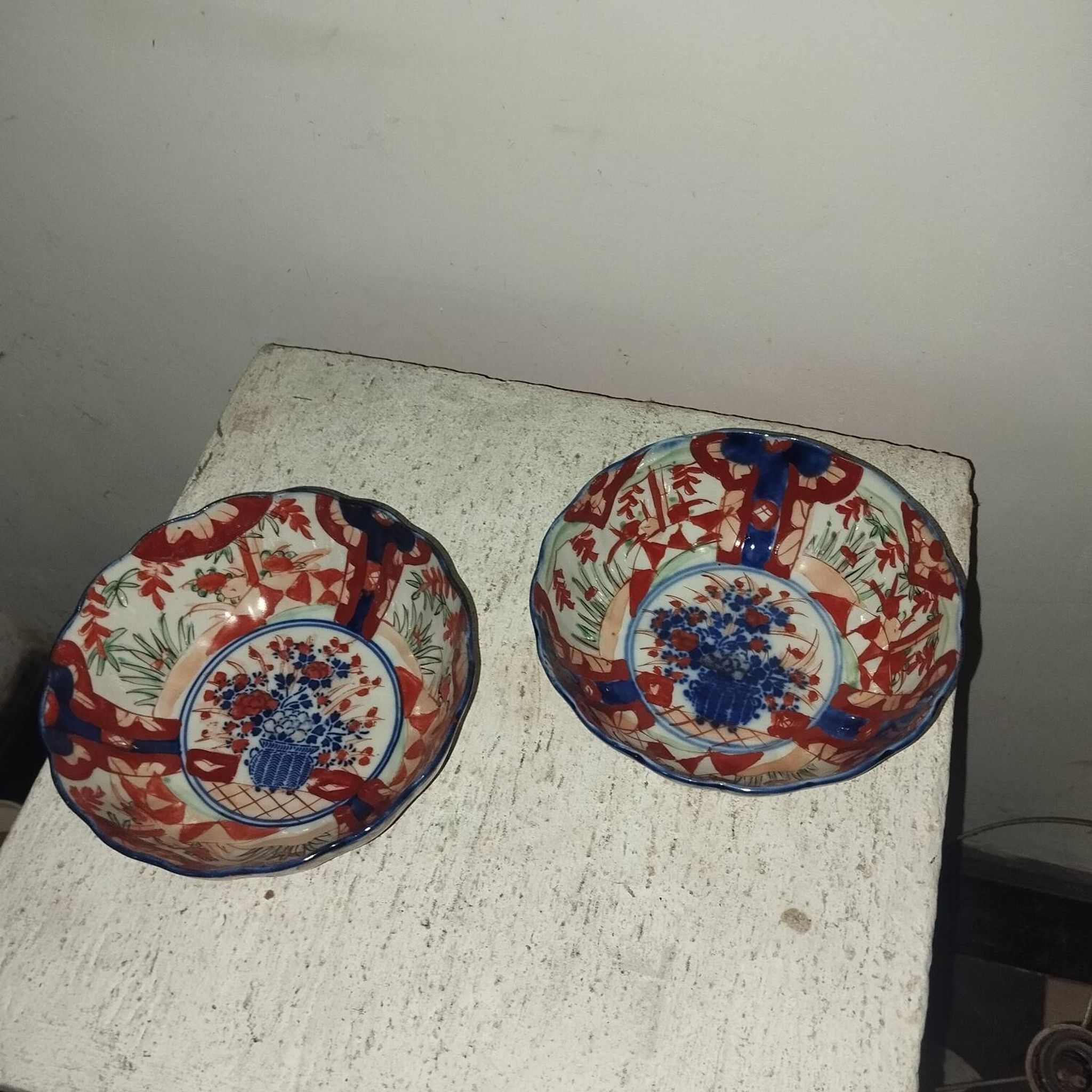 Paire de bols coupes porcelaine Imari