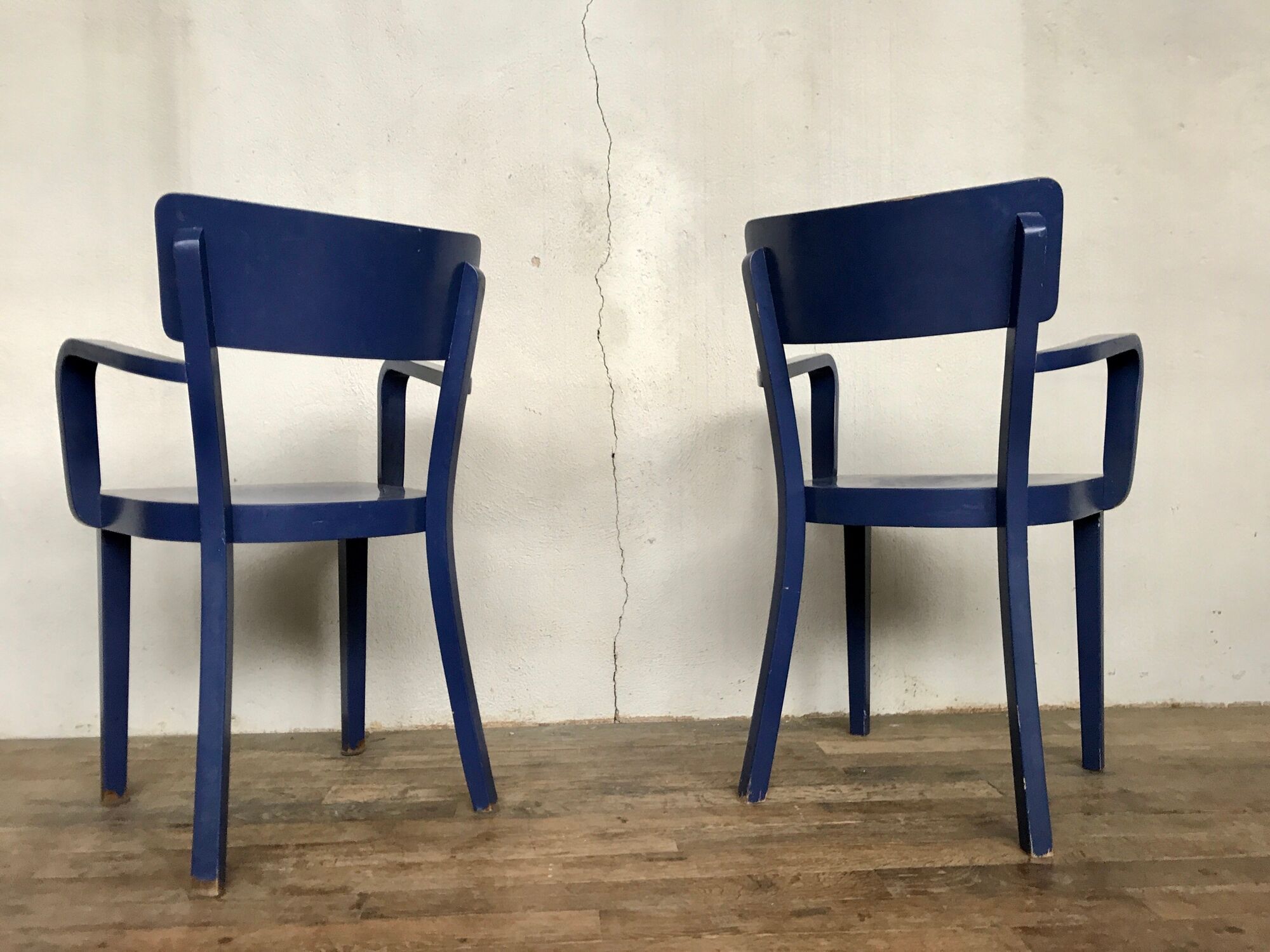 Paire de 2 fauteuils de bureau bout de table