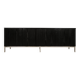Florence Knoll sideboard in black oak and chrome for Knoll International, 1960s