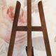 Solid wood painter's easel dating from the early 20th century