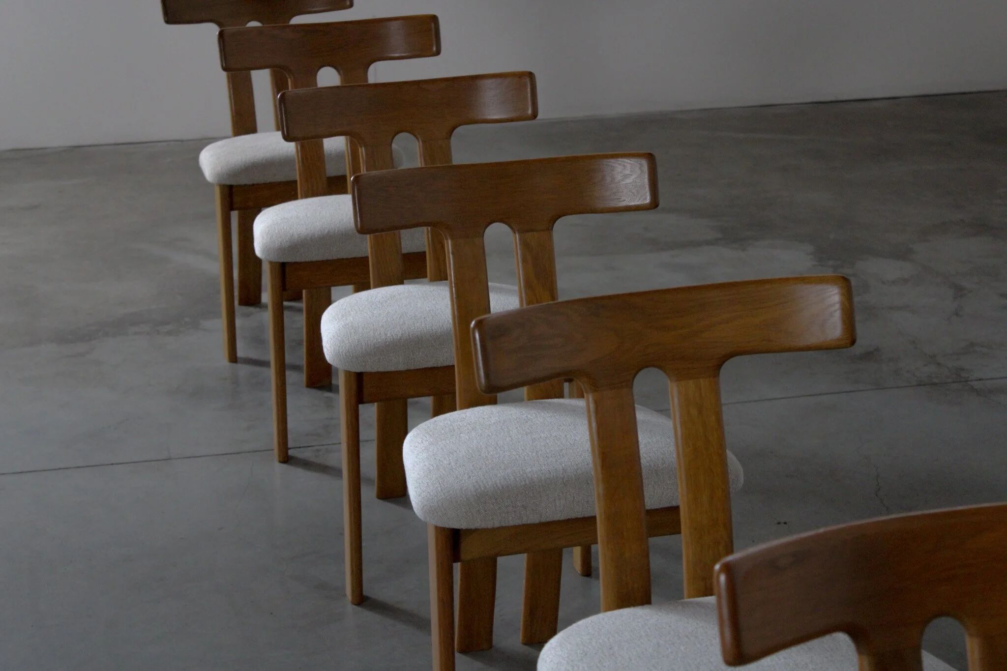 Chaises de salle à manger à dossier en T - Europe des années 1960