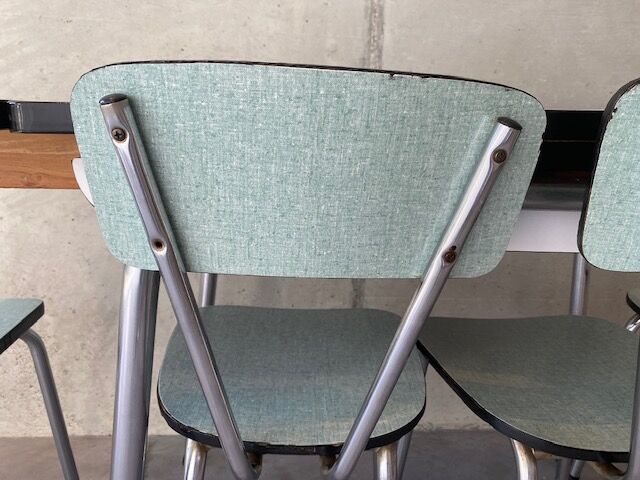 Table formica extensions 150 cm with 4 seats