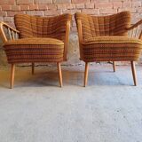 Pair of 1950 cocktail armchairs