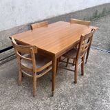 Dining table two extensions vintage Scandinavian style