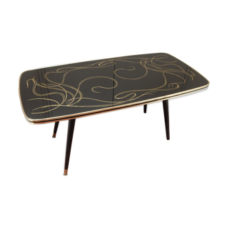 Vintage glass coffee table 60's