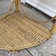 Vintage rattan corner shelf