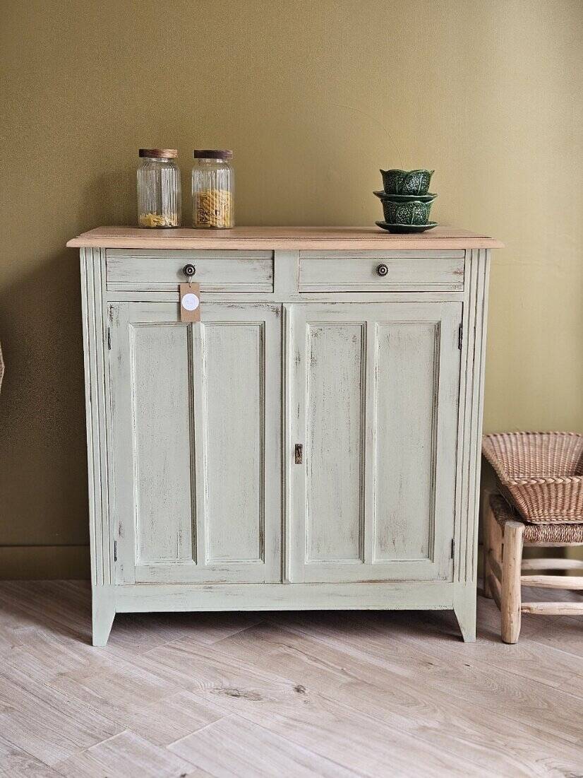 Vintage Parisian buffet with patina in solid wood | Léonie