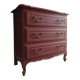 Vintage chest of drawers red bordeaux