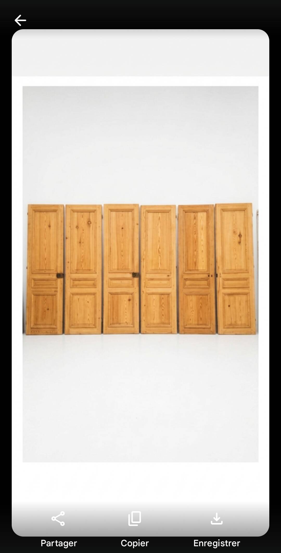 3 paires de portes de séparation du XIXème s.