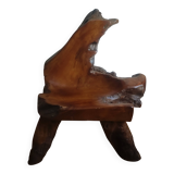 Exotic wood armchair