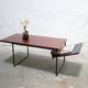 Modernist coffee table in wood and metal