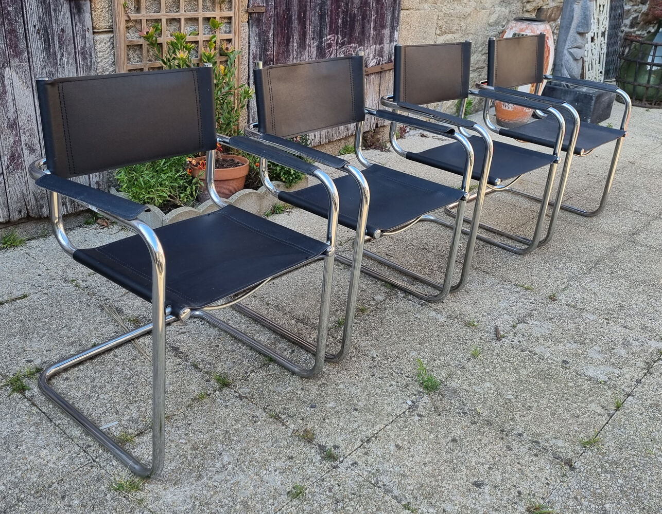 Series of 4 armchair