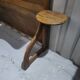 Authentic old vintage solid oak headboard in very good condition