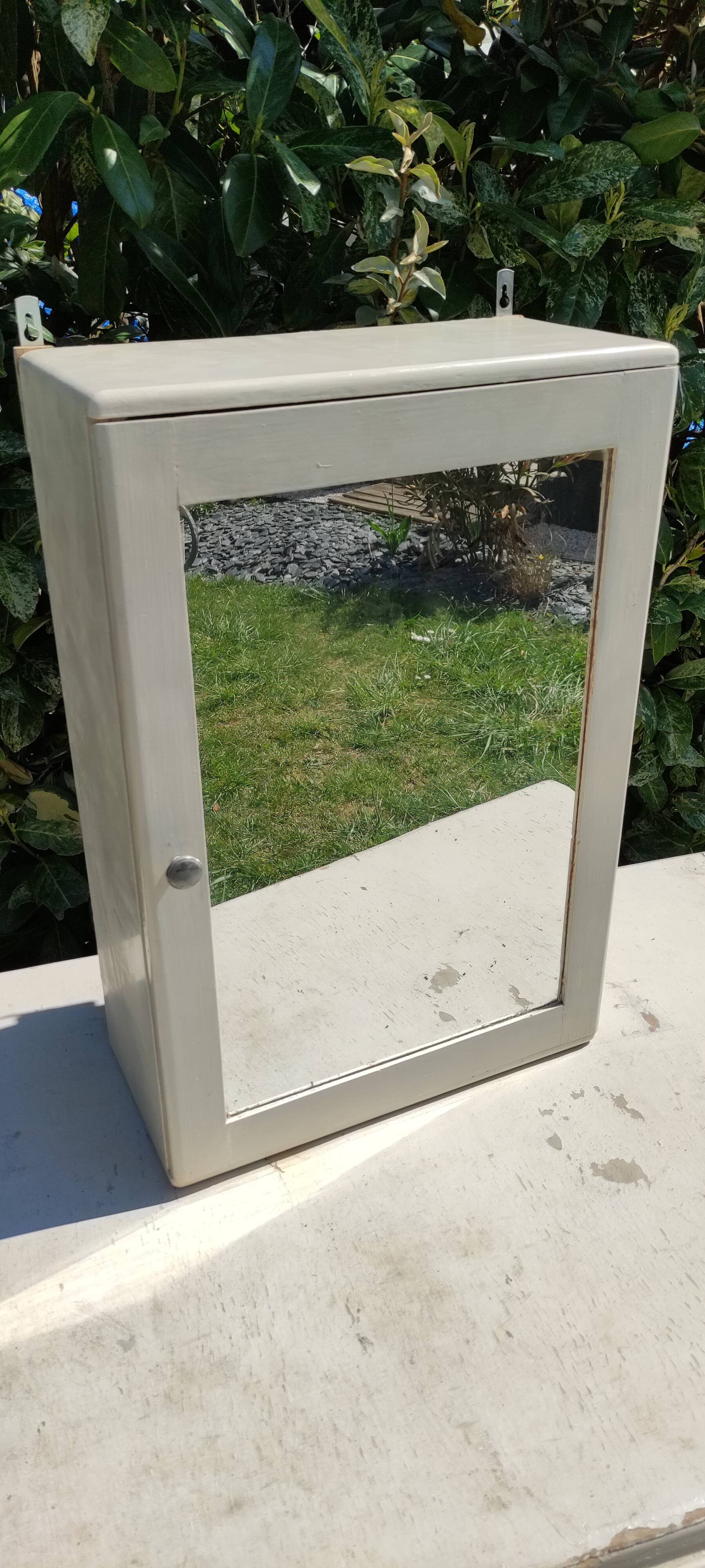 Vintage wooden medicine cabinet
