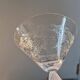 7 Art Deco crystal champagne coupes, grape clusters (+ 2 gifts)
