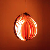 Suspension lune en bois