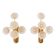 Pair of vintage floral wall sconces