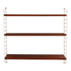 Étagère murale scandinave Hylla des années 1960 en acajou