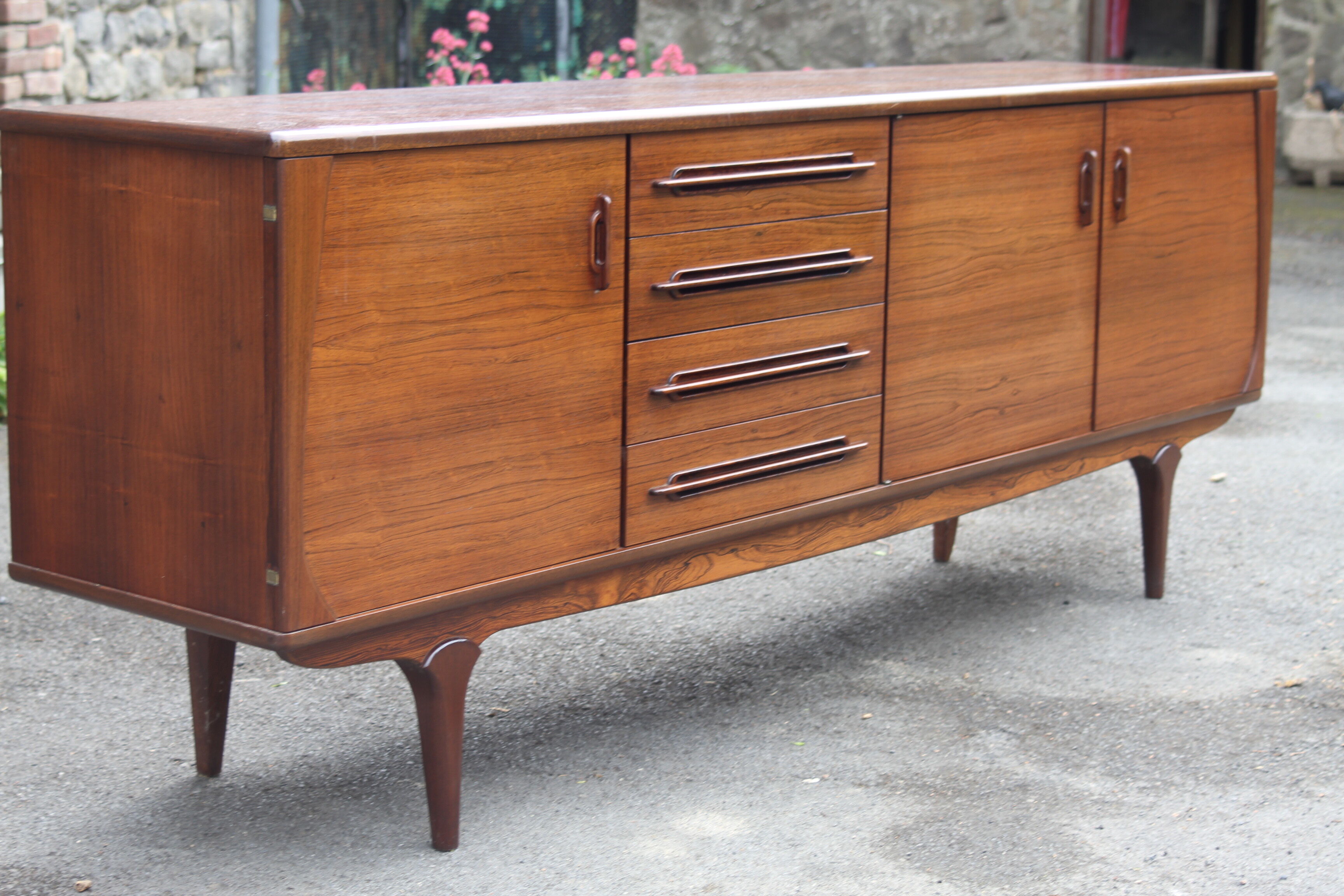 Enfilade in massive pallissandre 60s unifa edition