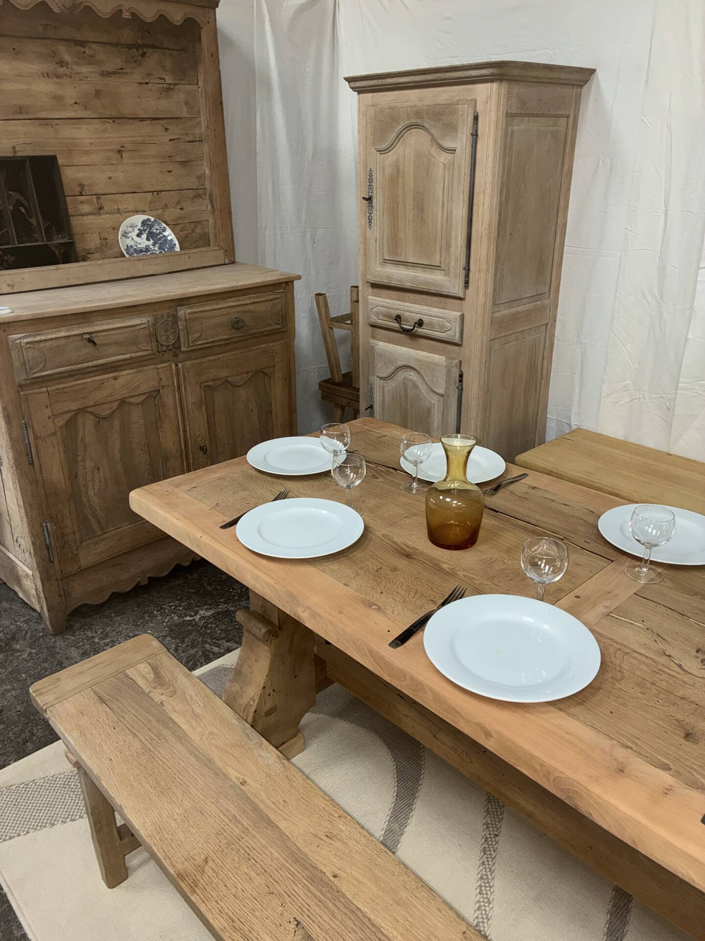 Monastery table in solid oak