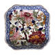 Gien square plate model peonies