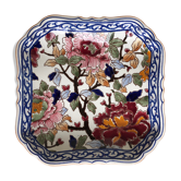 Plat carré Gien modèle pivoines
