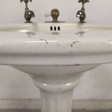Porcelain sink washbasin on foot