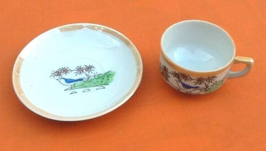 Small Fine Porcelain Cup / Saucer
