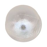 Glass industrial wall lamp, DZPE, Poland, 1970s.